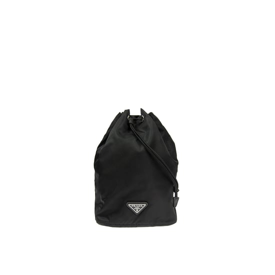 Prada Nylon- und Lederbeutel mit Kordelzug - Image 1