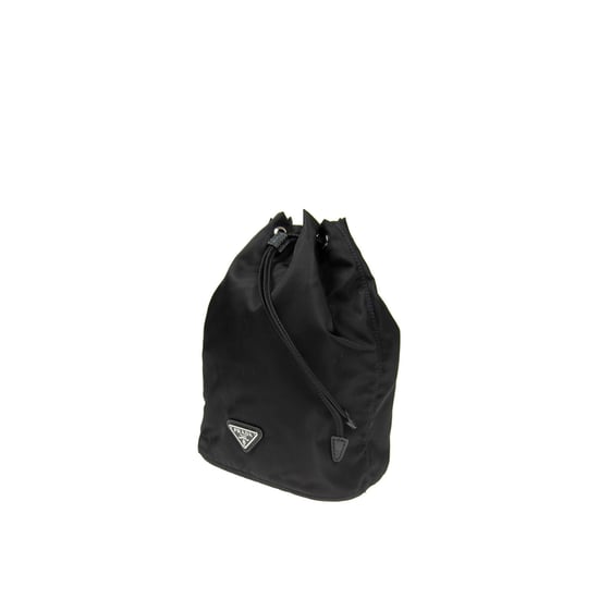Prada Nylon- und Lederbeutel mit Kordelzug - Image 2