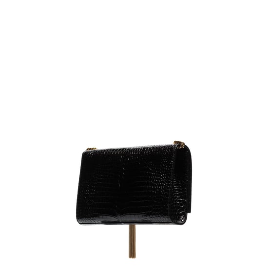 Saint Laurent Kate – Mittelgroße Ledertasche mit Krokodilprägung und Quaste - Image 2