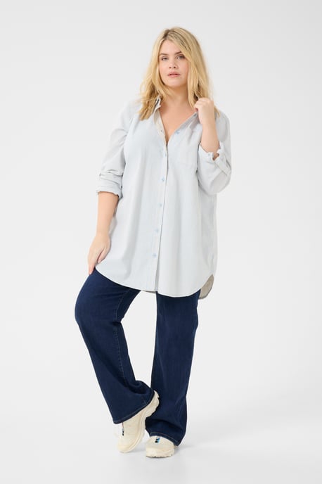 Tunika Loose fit blue white - Image 1