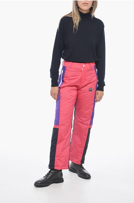 THUNDERBOLT Skihose im Farbblock-Design in Pink - Image 4