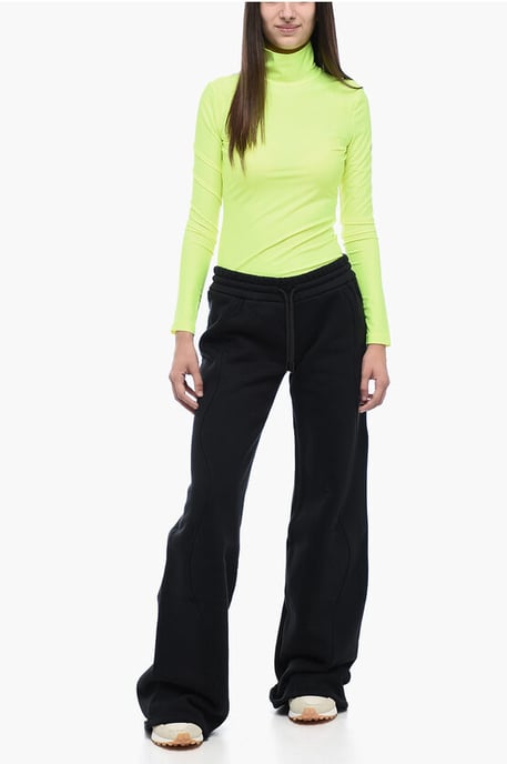 Straight Fit ROUND Jogginghose aus gebürsteter Baumwolle in Schwarz - Image 4
