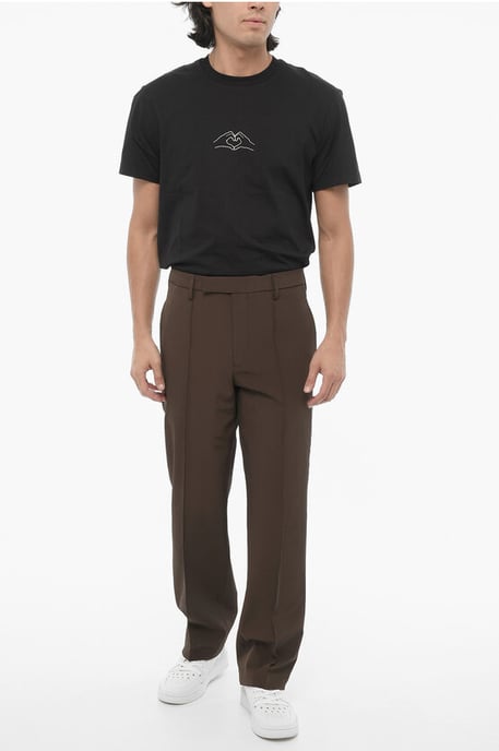 Slim Fit Hose aus technischem Gewebe in Braun - Image 3