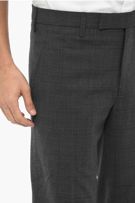 Districk Karierte Slim-Fit-Hose in Grau - Image 2