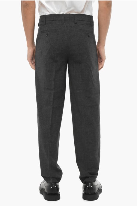 Districk Karierte Slim-Fit-Hose in Grau - Image 4