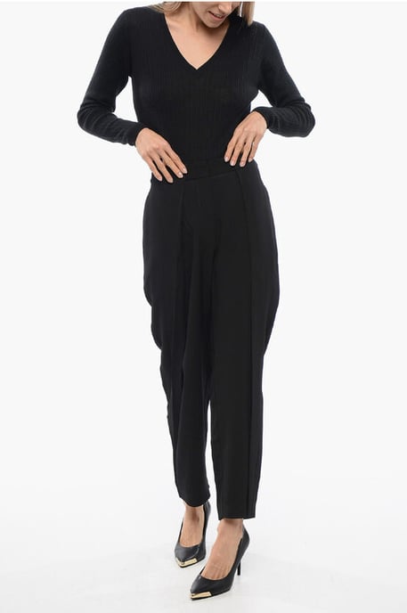 Tapered-Fit High-Waist-Hose in Schwarz - Image 3