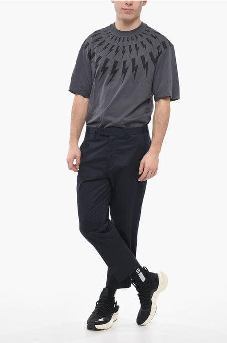Slim Fit JAMIE Hose mit Gürtelschlaufen in Blau - Image 4