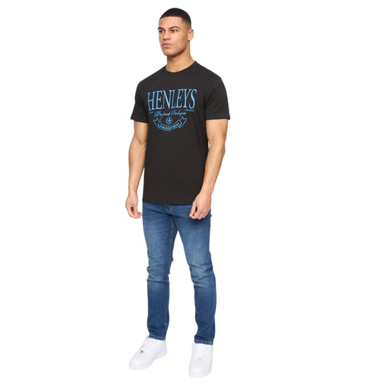 Henleys - "Henbank" T-Shirt für Herren (Schwarz) - Image 3