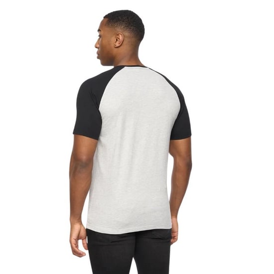Crosshatch - "Meza" T-Shirt für Herren (Grau meliert/Schwarz) - Image 2