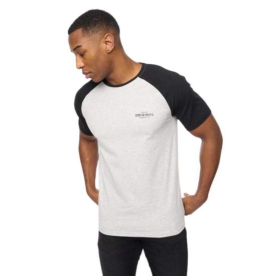 Crosshatch - "Meza" T-Shirt für Herren (Grau meliert/Schwarz) - Image 4