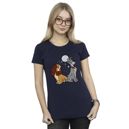 Disney - "Lady And The Tramp" T-Shirt für Damen (Marineblau) - Image 2