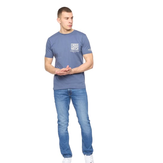Crosshatch - "Hoogan" T-Shirt für Herren (Blau) - Image 2