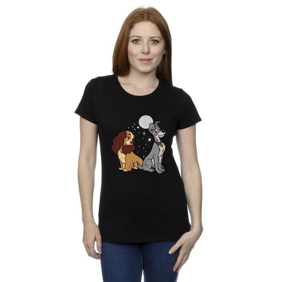 Disney - "Lady And The Tramp" T-Shirt für Damen (Schwarz) - Image 2
