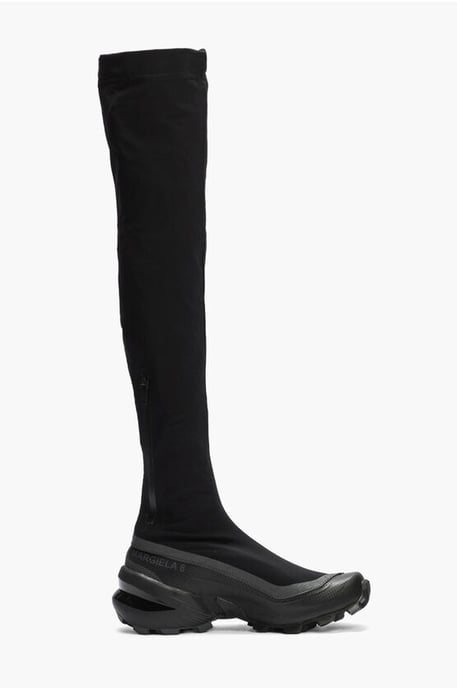 SALOMON X MM6 CROSSWADER Sockenstiefel mit Nietensohle in Schwarz - Image 3