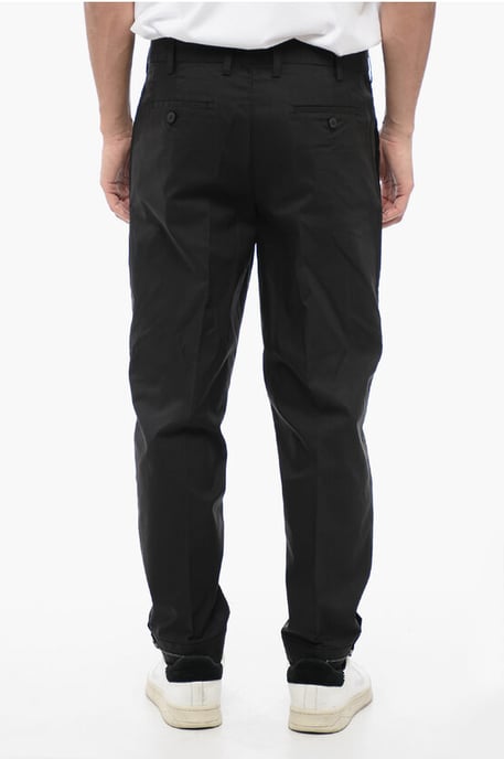 Regular Rise METAL HEM Hose aus Baumwollmischung in Schwarz - Image 2