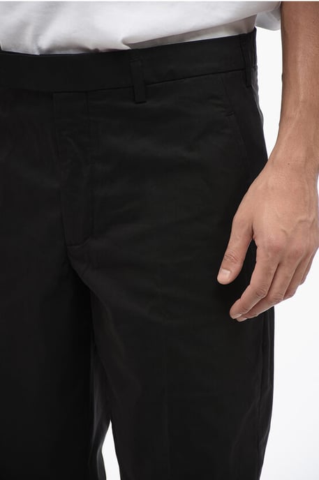 Regular Rise METAL HEM Hose aus Baumwollmischung in Schwarz - Image 3