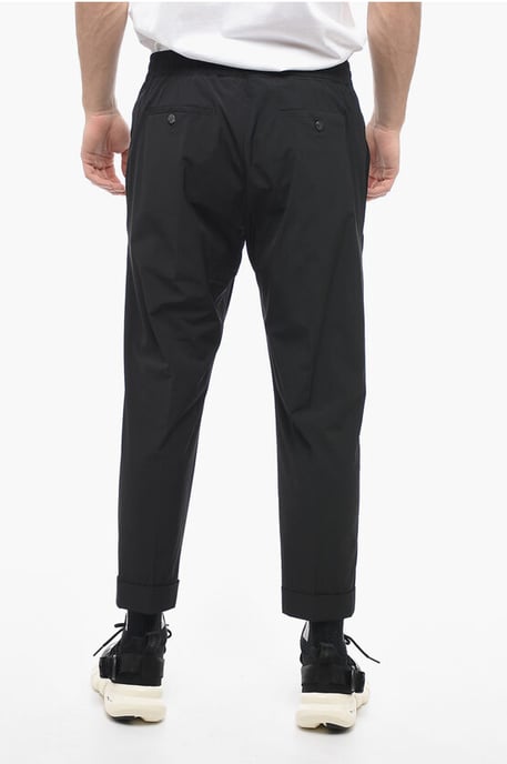 Nylon REM Hose mit elastischem Bund in Schwarz - Image 2