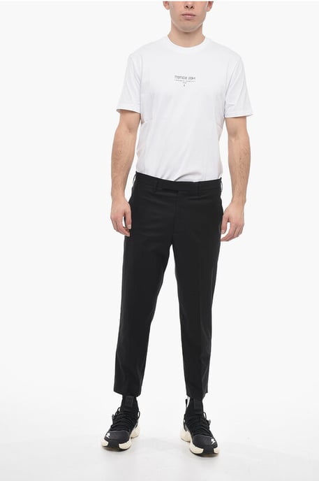 JAMIE Hose mit normaler Taille und schmaler Passform in Schwarz - Image 4