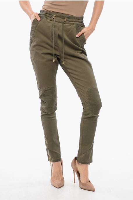 Jodhpurhose mit Steppeinsätzen in Grün - Image 1