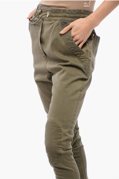Jodhpurhose mit Steppeinsätzen in Grün - Image 3