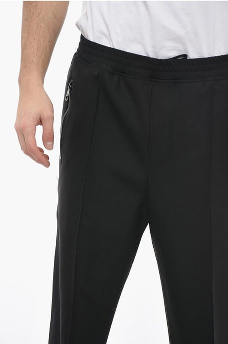 Loose Fit Hose LOUIS mit elastischem Bund in Schwarz - Image 3