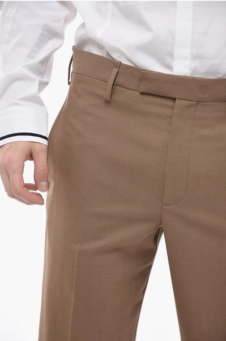 Slim Fit JAMIE Hose mit Knöchelreißverschluss in Braun - Image 3