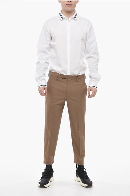 Slim Fit JAMIE Hose mit Knöchelreißverschluss in Braun - Image 4