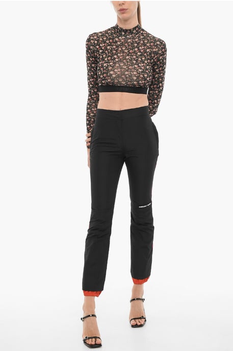 Nylonhose mit Knöchelreißverschluss in Schwarz - Image 4