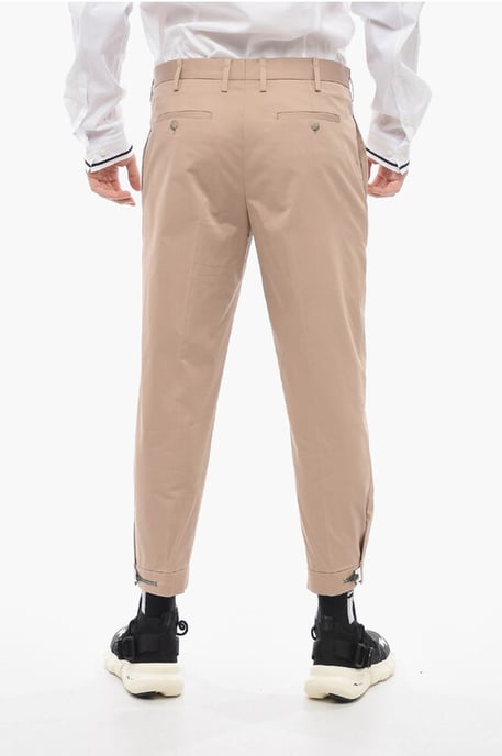 Slim Fit BARRETT METAL Hose mit verstellbaren Knöcheln in Braun - Image 2