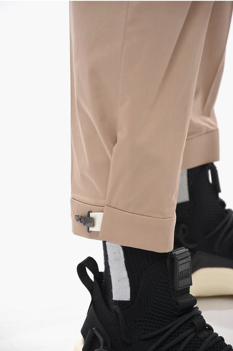 Slim Fit BARRETT METAL Hose mit verstellbaren Knöcheln in Braun - Image 3