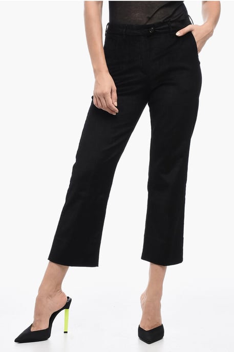 Kurze Cordhose in Schwarz - Image 1