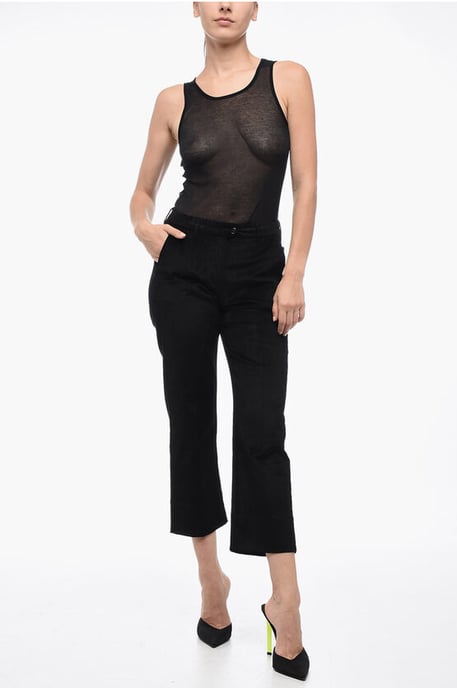 Kurze Cordhose in Schwarz - Image 4
