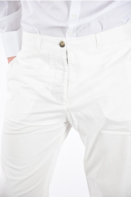Stretch-BOYFRIEND-Hose in Weiß - Image 4