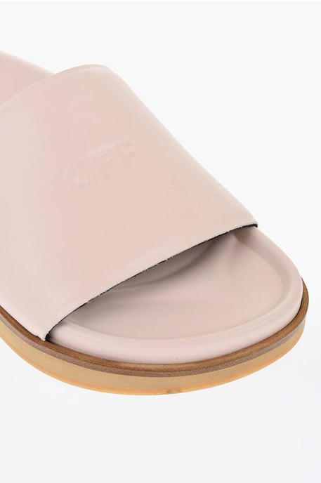 Leder-Slipper OFF STAMP in Rosa - Image 4