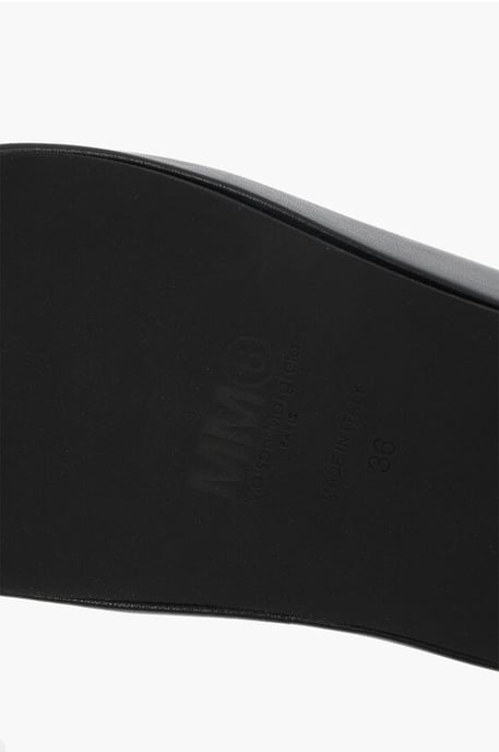 MM6 Zehentrenner aus Kunstleder in Schwarz - Image 4