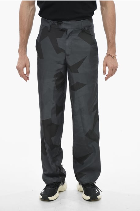Loose Fit Camouflage LIAM Hose in Nero, Grigio - Image 1
