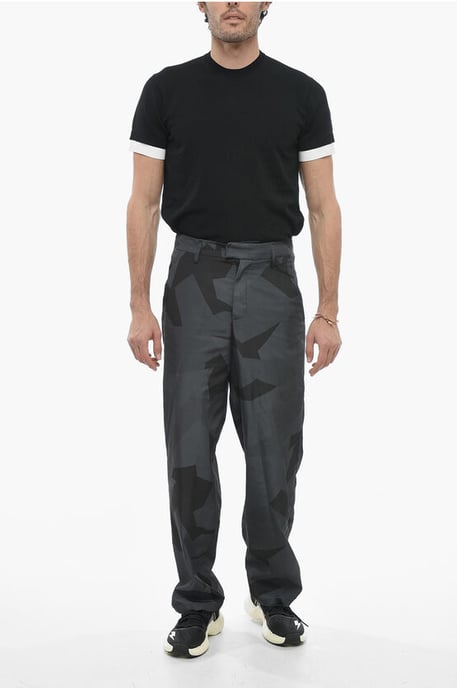 Loose Fit Camouflage LIAM Hose in Nero, Grigio - Image 4