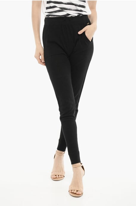 Baumwoll-SOMMER-Leggings mit seitlichem Mesh in Schwarz - Image 1