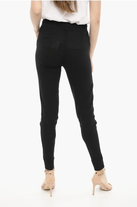 Baumwoll-SOMMER-Leggings mit seitlichem Mesh in Schwarz - Image 2