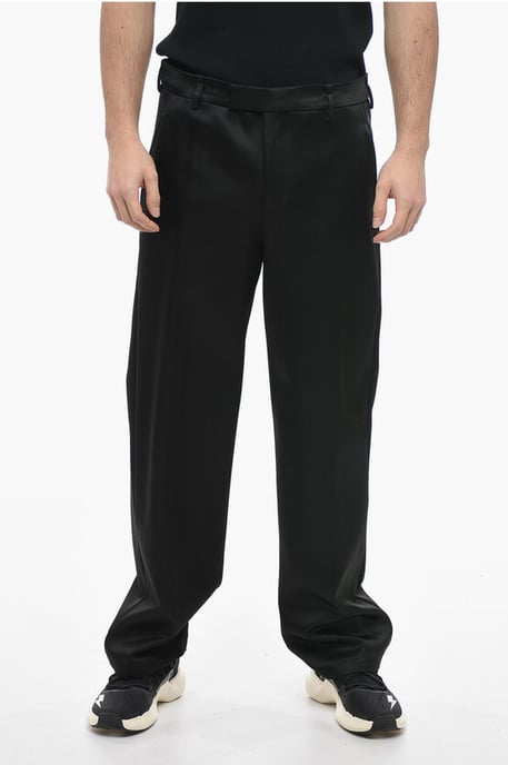 Loose Fit Satinhose LIAM in Schwarz - Image 1