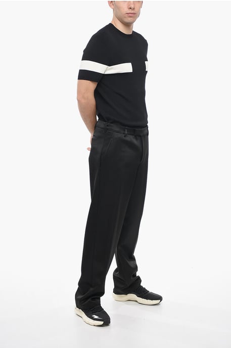 Loose Fit Satinhose LIAM in Schwarz - Image 4