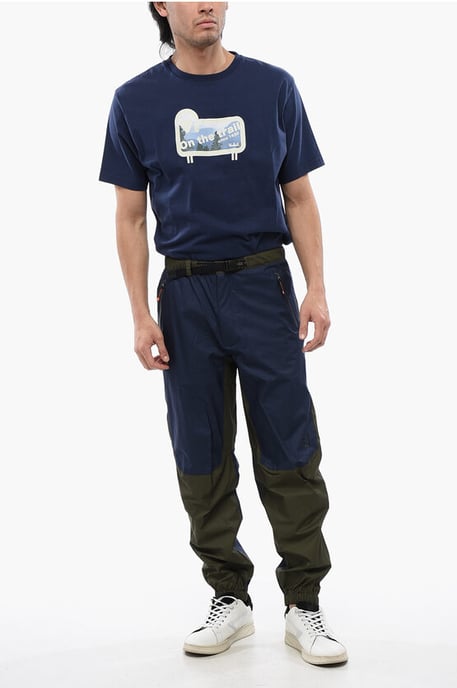 Zweifarbige SPRINGER Hose in Blau, Grün - Image 4