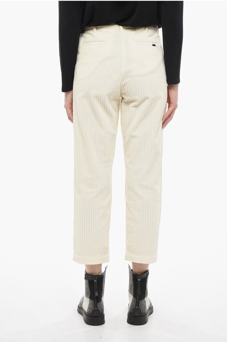 Cordhose mit weitem Bein in Weiß - Image 2