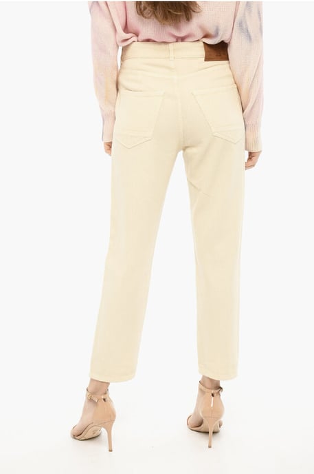 5-Pocket-Hose aus Baumwolltwill in Beige - Image 2