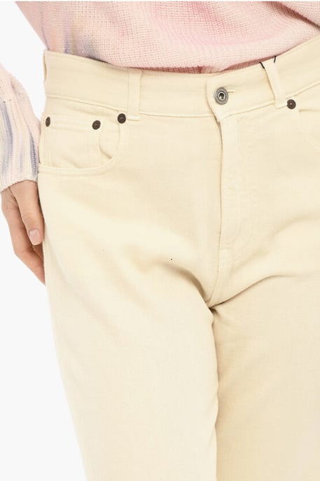 5-Pocket-Hose aus Baumwolltwill in Beige - Image 3