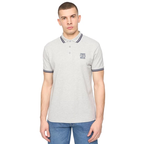 Crosshatch - "Changra" Poloshirt für Herren (Grau meliert) - Image 1