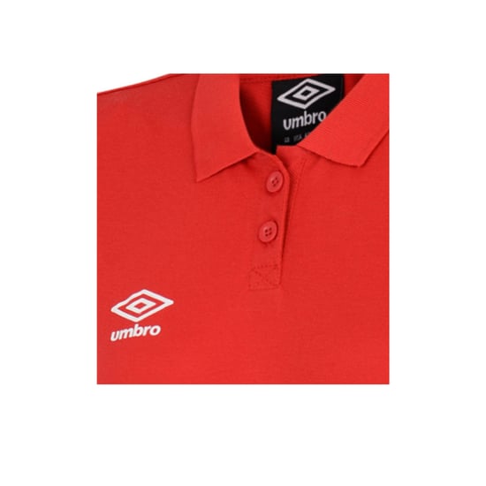 Umbro Damen/Ladies Club Essential Poloshirt (Zinnoberrot/Weiß) - Image 3