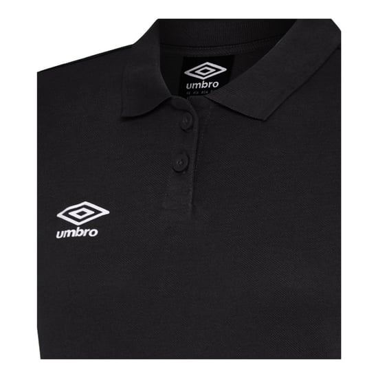 Umbro Womens/Ladies Club Essential Polo Shirt (Schwarz/Weiß) - Image 3
