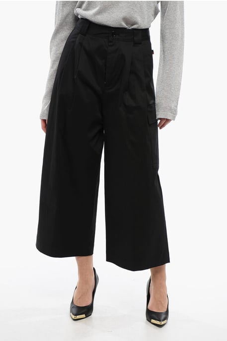 MILITARY Cargohose aus Stretch-Baumwolle in Schwarz - Image 1