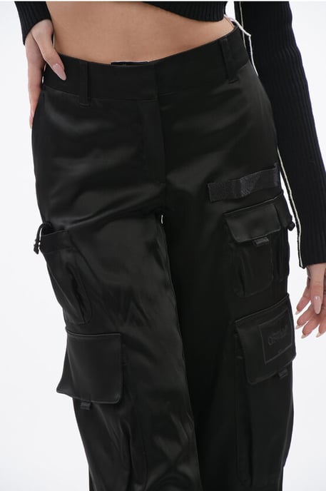 TOYBOX-Cargohose aus Satin in Schwarz - Image 2